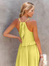 'Galatea' Ruffled Sleeveless Maxi Dress - Celes Fashion